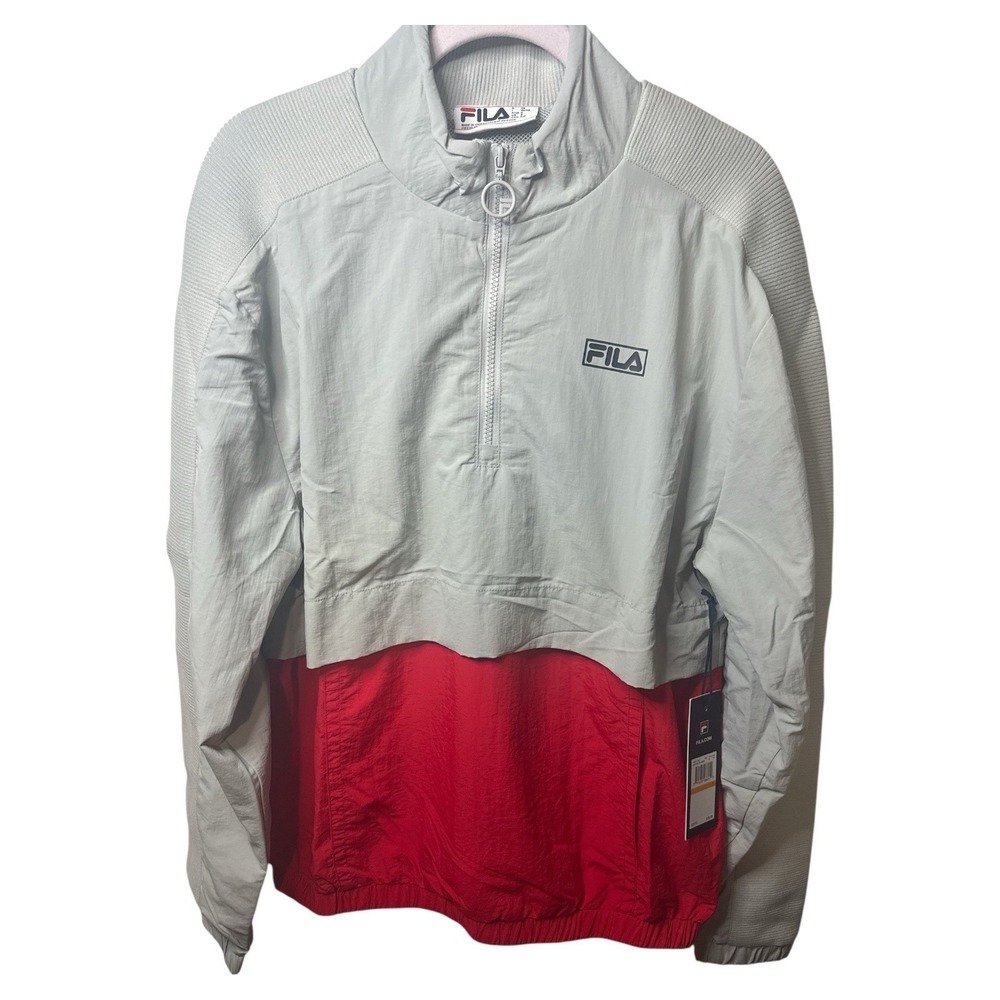 FILA Gus Half-Zip Colorblock Nylon‎ Windbreaker Jacket Small NWT